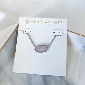Kendra Scott - Elisa Silver Rose Quartz Necklace